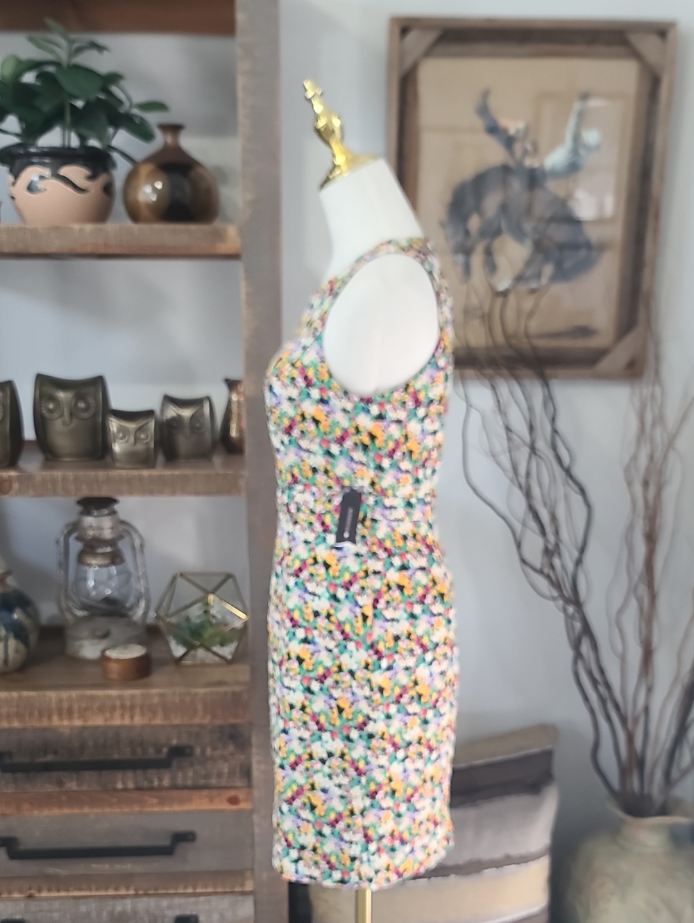 Ronson Floral Cutout Sleeveless Sheath Dress - Picture 5 of 11